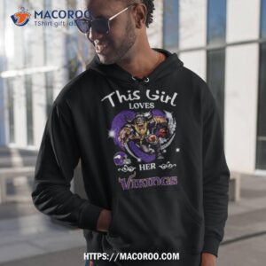 This Girl Loves Her Minnesota Vikings Mascot Diamond Heart Shirt