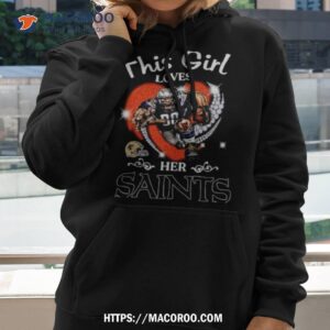 This Girl Loves Her New Orleans Saints Mascot Diamond Heart Shirt