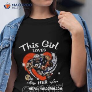 This Girl Loves Her New Orleans Saints Mascot Diamond Heart Shirt