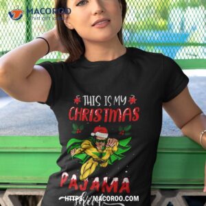 this is my christmas pajama superhero shirt tshirt 1