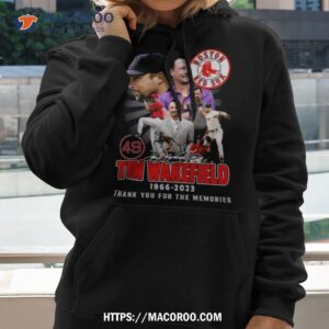 Tim Wakefield 49 Boston Red Sox 1966 2023 Memories Signature Shirt