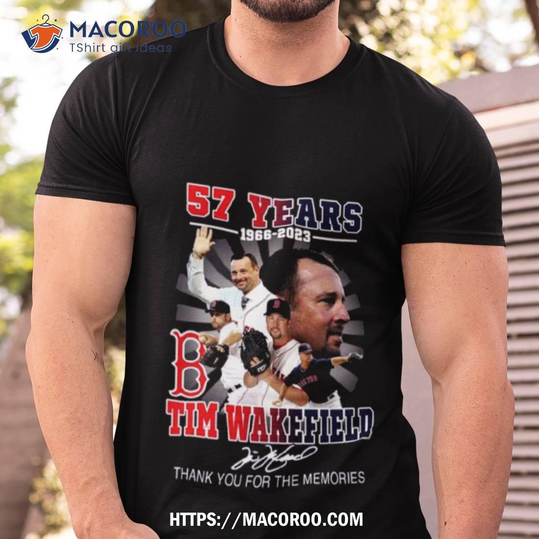 NEW 57 Years 1966-2023 Tim Wakefield Thank You For The Memories Unsex T- Shirt