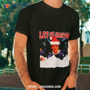 Tony Montana Santa Hat Let It Snow Shirt