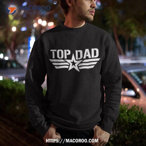 Top Dad Gifts Fathers Day For Daddy Retro Patriotic Shirt