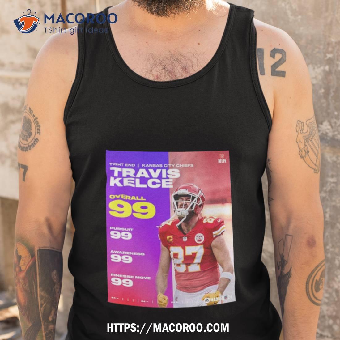 NFL Madden 24 Kansas City Chiefs Congrats on the most 99 club Travis Kelce  poster shirt, hoodie, sweater and long sleeve