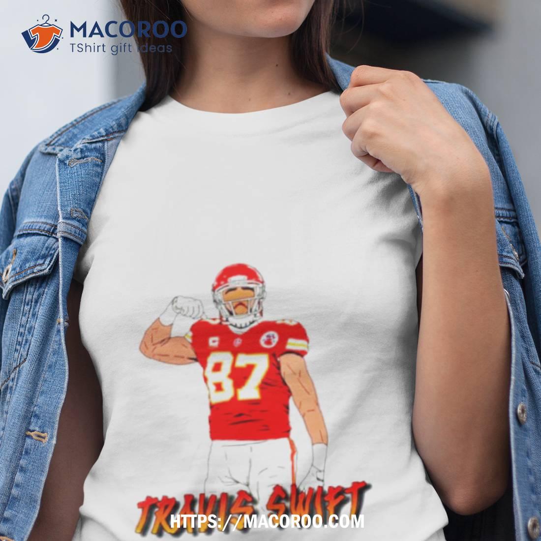 Travis Kelce Kansas City Chiefs Player Icon Name & Number T-Shirt