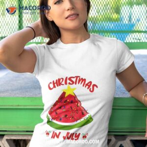 tree christmas in july summer vacation shirt tshirt 1