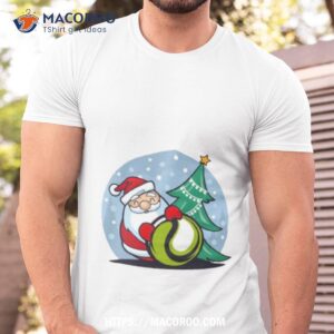 Tree Santa Tennis Christmas Shirt