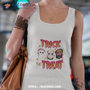 Trick Or Treat Horror Characters Scream Shirt