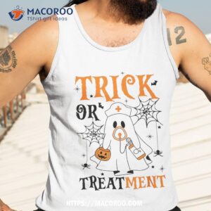 trick or treatt respiratory therapist nurse halloween shirt tank top 3