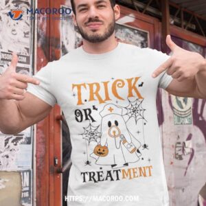 trick or treatt respiratory therapist nurse halloween shirt tshirt 1
