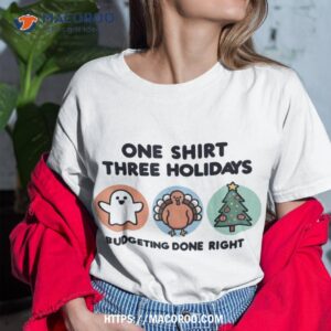 Triple Holiday Tee Ghost, Turkey & Tree – Budget-friendly Shirt