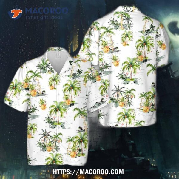 Tropical Palm Christmas Tree Hawaiian Shirt