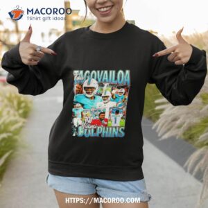 tua tagovailoa miami dolphins football logo vintage 2023 shirt sweatshirt