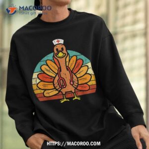 turkey nurse stethoscope thanksgiving fall scrub top shirt sweatshirt