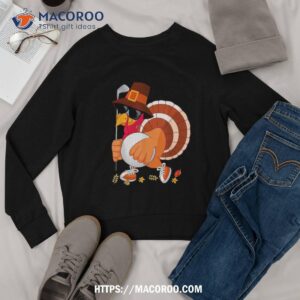 turkey playing golf thanksgiving shirt sweatshirt