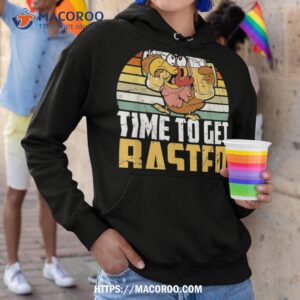 turkey time to get basted retro happy thanksgiving shirt hoodie 1