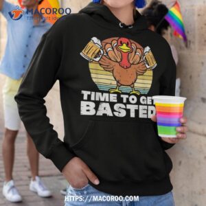 Turkey Time To Get Basted Retro Happy Thanksgiving Shirt