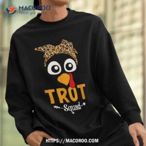 turkey trot squad funny thanksgiving running family matching shirt sweatshirt