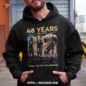 U2 48 Years 1976 – 2024 Thank You For The Memories Signatures T Shirt