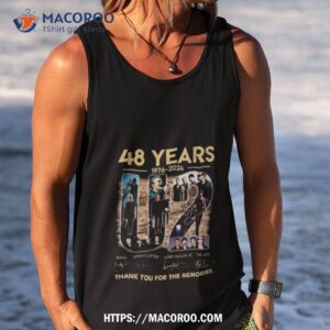 u2 48 years 1976 2024 thank you for the memories signatures t shirt tank top