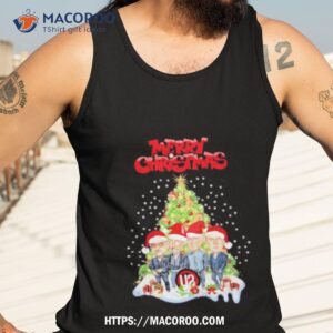 u2 band merry christmas tree light shirt tank top 3