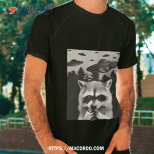 Ufo Raccoon Selfie Shirt