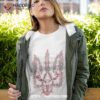 Ukraine Christmas Trident Ukrainian Xmas Tryzub Shirt
