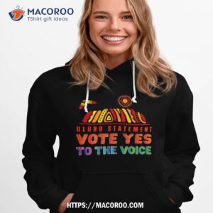 uluru statement vote yes to the voice shirt hoodie 1