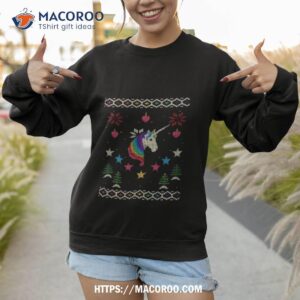 unicorn christmas shirt sweatshirt 1