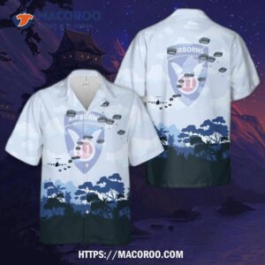 Us Army 11th Airborne Division Parachute Hawaiian Shirt
