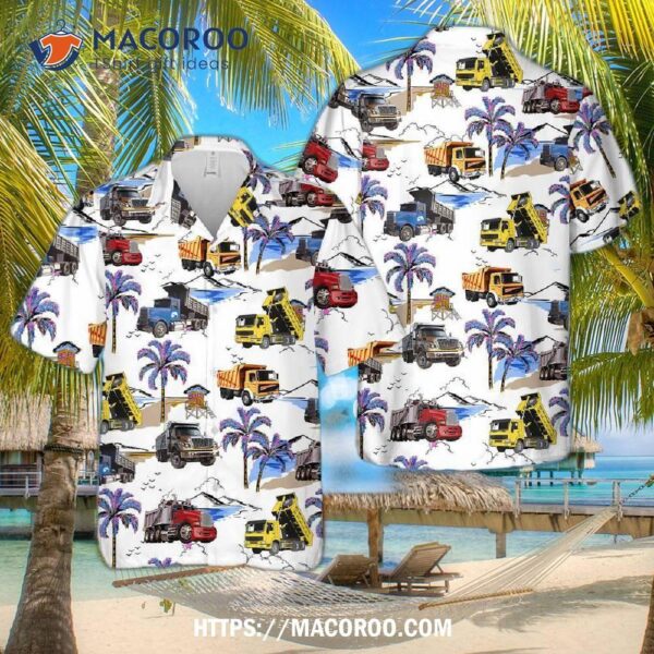 Us Dump Truck Hawaiian Shirt