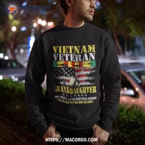 us military vietnam veteran granddaughter veterans day gift shirt sweatshirt