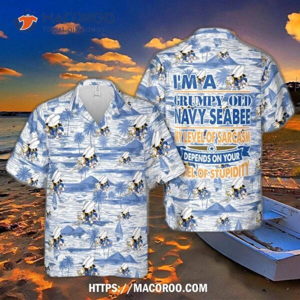 Us Navy Seabees Naval Construction Force (ncf) Hawaiian Shirt