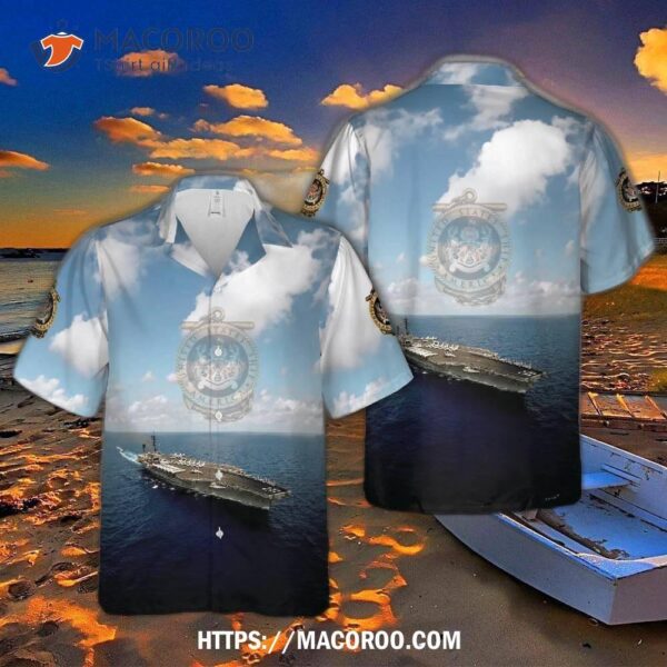 Us Navy Uss America (cv-66) Hawaiian Shirt