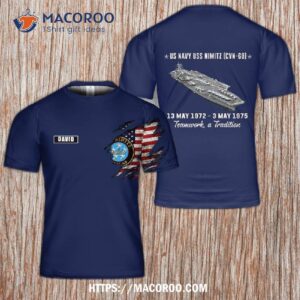 Us Navy Uss Nimitz (cvn-68) 3D T-Shirt