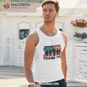 usa flag memorial day thank you veterans shirt tank top