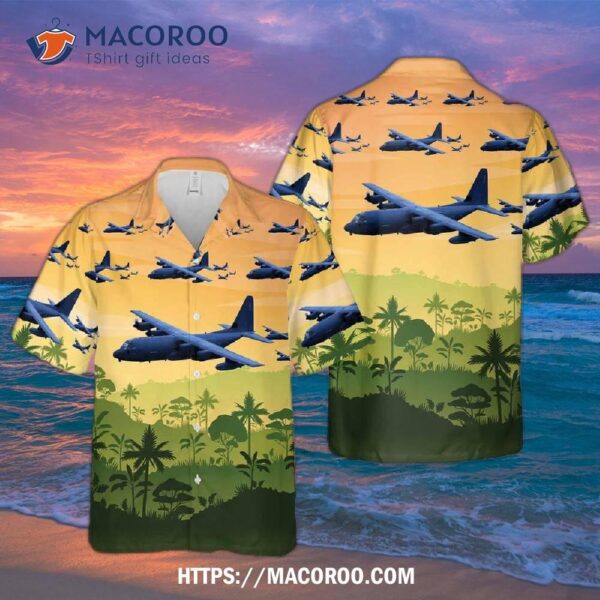 Usaf 1st Special Operations Squadron Lockheed Martin Mc-130j Commando Ii Hawaiian Shirt