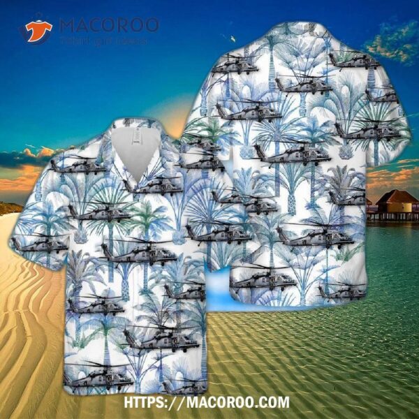 Usaf Sikorsky Hh-60g Pave Hawk 66th Rescue Squadron Hawaiian Shirt