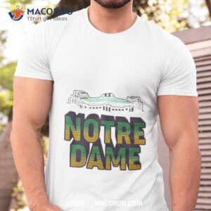 Uscape Notre Dame Fighting Irish White Neon Sign Garment 2023 T Shirt