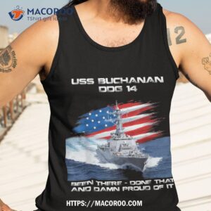 uss buchanan ddg 14 destroyer ship usa flag veteran day xmas shirt tank top 3