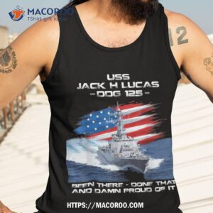 uss jack h lucas ddg 125 destroyer ship usa flag veteran day shirt tank top 3