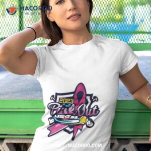 Usssa Texas Fast Pitch Pink Out 2023 Logo New Shirt