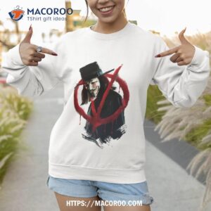 v for vendetta bloody t shirt sweatshirt