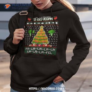 vegan christmas shirt hoodie 3