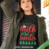 Vegan Milk For Santa Vintage Shirt