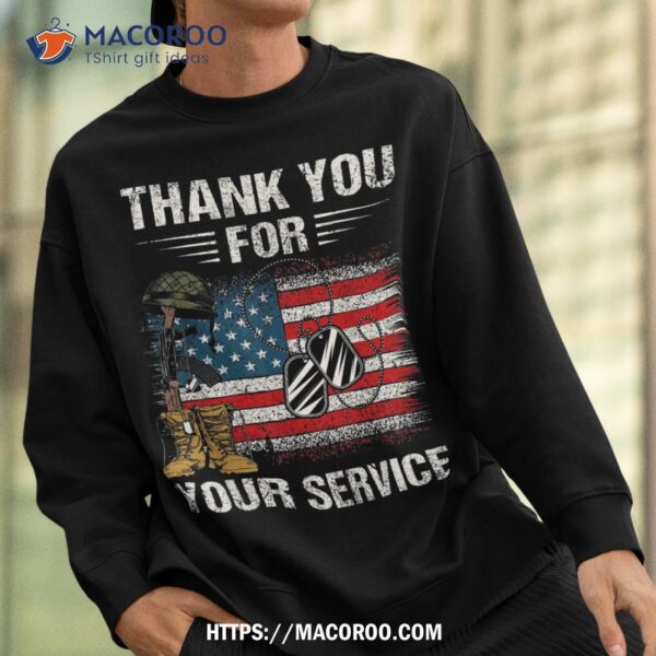 Veterans Day American Flag Veteran Thanks For Shirt