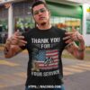 Veterans Day American Flag Veteran Thanks For Shirt