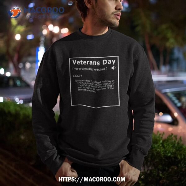 Veterans Day Definition Shirt