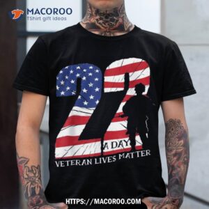 veterans day us patriot 22 a veteran lives matter shirt tshirt